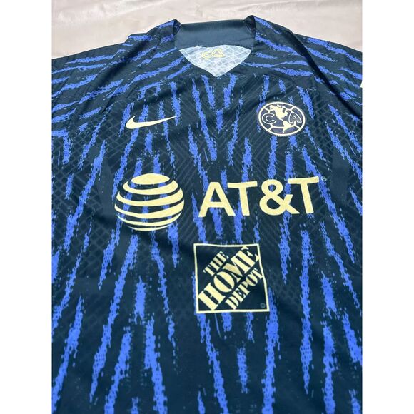 Nike Men Large Club America Vapor Match ADV Away Soccer Jersey 22/23 DJ7638-455 - Picture 13 of 16